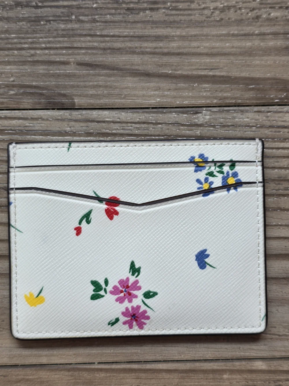kate spade White Floral Slim Card Holder